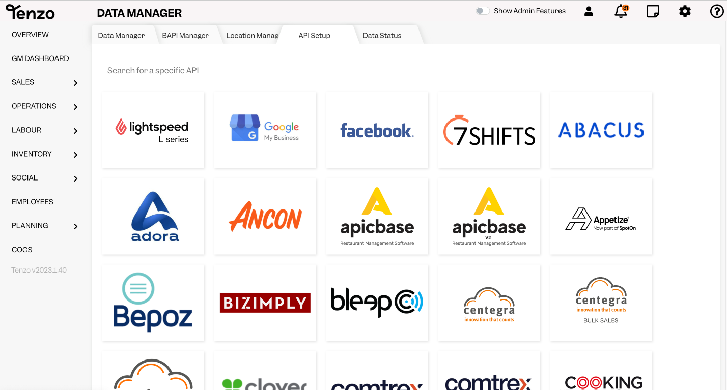choose from multiple point-of-sale systems